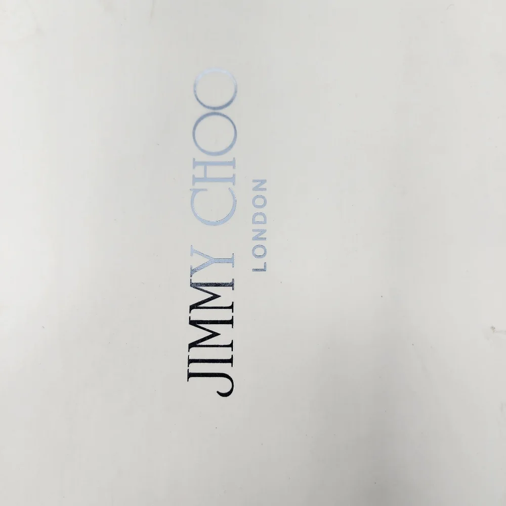Jimmy Choo Silver Leather Flats 37